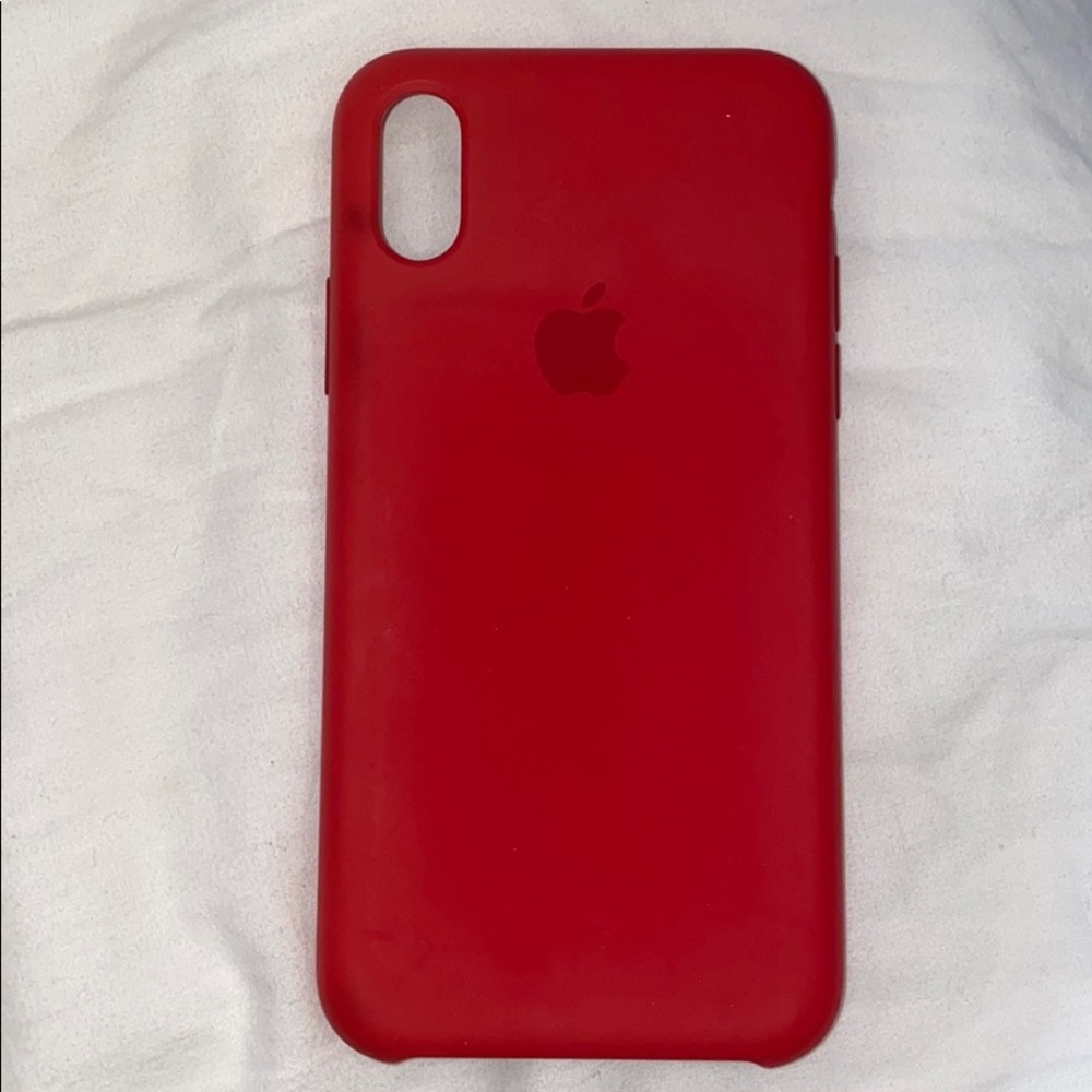 iPhone X red Apple case